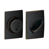 Century Matte Black Single Cylinder Deadbolt - Super Arbor
