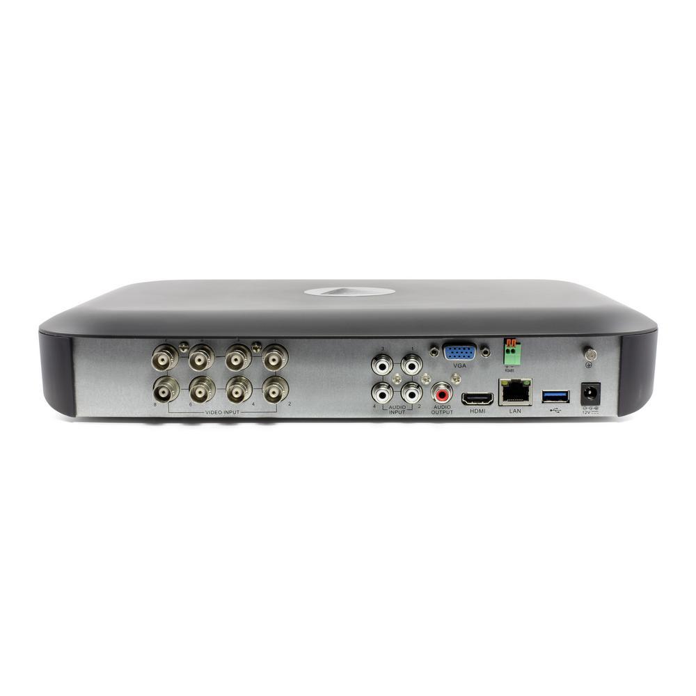 DVR-5580 8-Channel 4K UHD 2TB DVR Security camera System with Eight 4K Wired Bullet Cameras - Super Arbor