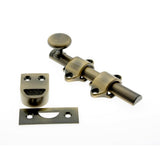4-1/4 in. Solid Brass Polished Brass Dutch Door Surface Bolt - Super Arbor