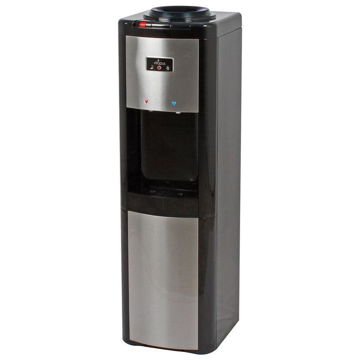 3-5 Gal. ENERGY STAR Hot/Cold/Room Temperature Top Load Water Cooler Dispenser with Kettle Feature in Black/Stainless
