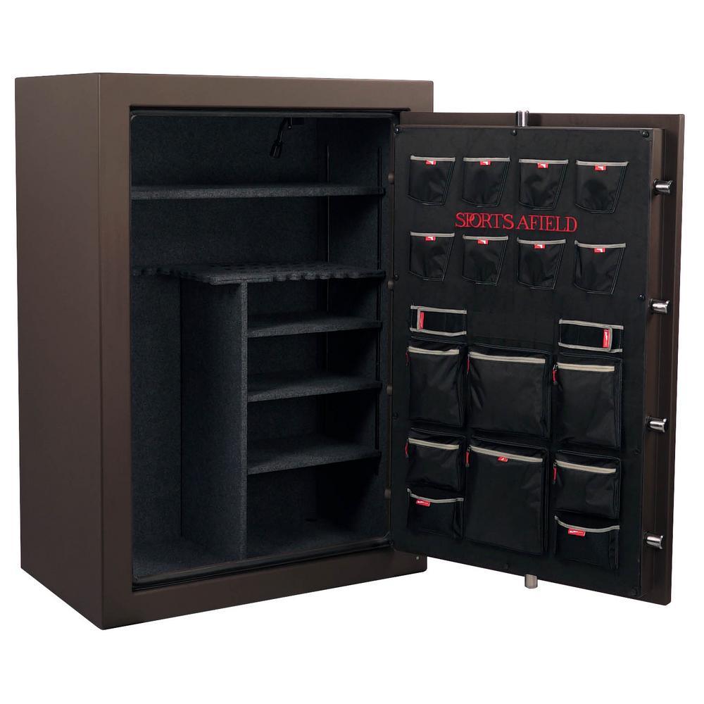 Haven Series 48-Gun Fire/Waterproof Elock Gun Safe, Dark Earth Matte - Super Arbor