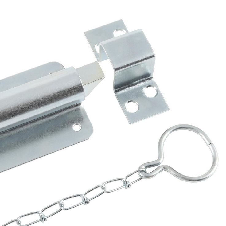 6 in. Zinc Plated Chain Bolt
