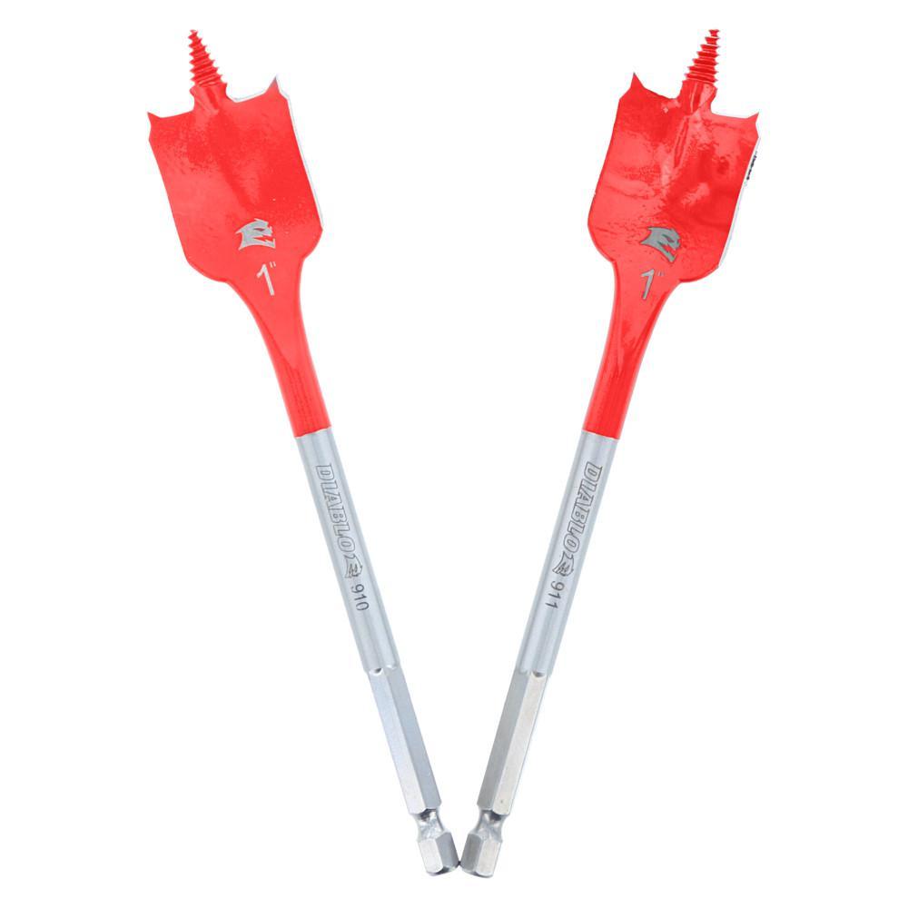 1 in. x 6 in. SPEEDemon Spade Bit (2-Pack) - Super Arbor