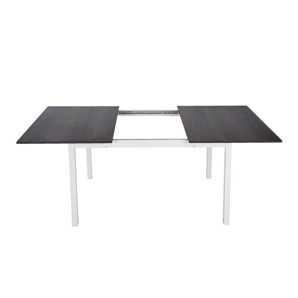 Bari Dark 29.5 in. Wood Extendable Folding Dining Table - Super Arbor