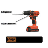 20-Volt MAX Lithium-Ion Cordless 3/8 in. Drill/Driver with Battery 1.5Ah and Charger - Super Arbor