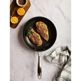 Pro 10 in. and 11.5 in. Aluminum Ultra-Nonstick Hard Anodized Diamond Infused Induction Capable Fry Pan Set (2-Piece)