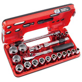 Craftsman V-Series 1/2 in. Drive Metric 6 Point Socket and Tool Set, 21 pc