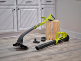 RYOBI ONE+ 18-Volt Lithium-Ion String Trimmer/Edger & Blower/Sweeper Combo Kit with 2.0Ah Battery and Charger