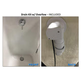 5 ft. Rectangular Left Drain Walk-In Non-Whirlpool Tub in White - Super Arbor