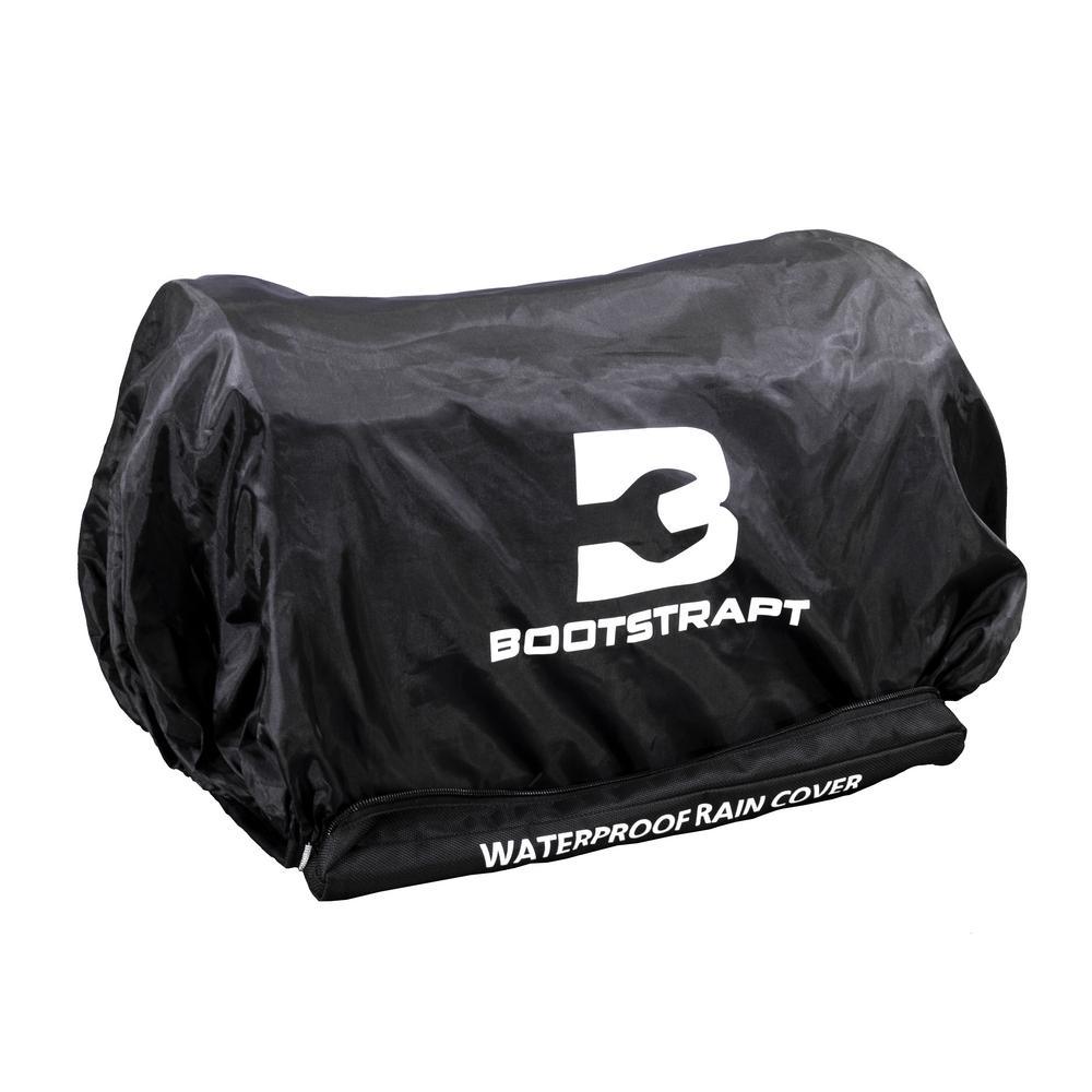 18 in. Contractor's Tote Bag with Integrated Parts Bin Compartment and Waterproof Rain Cover - Super Arbor