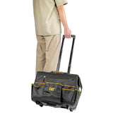 18 in. 18-Pocket Pro Rolling Tool Bag in Black - Super Arbor