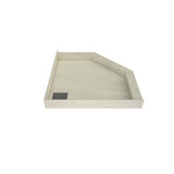 Redi Neo 46 in. x 46 in. Neo-Angle Corner Shower Base with Back Drain and Tileable Grate - Super Arbor