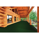 Foss Grizzly Grass - Rain Forest - Green 24 x 24 in. Peel and Stick Artificial Grass Carpet Tile Square (60 sq. ft.)