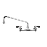 8 in. Widespread 2-Handle Wall Mount Utility Faucet in Polished Chrome - Super Arbor
