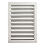 12 in. x 12 in. Aluminum Wall Louver Static Vent in White - Super Arbor