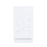 Lancaster Shaker Assembled 24 in. W x 21 in. D x 33 in. H Bath Vanity Cabinet with 2 Doors in White - Super Arbor