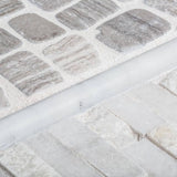 Jeffrey Court Bailey Grey Pebble 12 in. x 12 in. x 10 mm Honed Natural Stone Mosaic Wall/Floor Tile