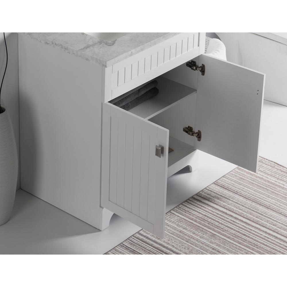 30 in. W x 21.6 in. D x 33.5 in. H Bath Vanity Cabinet Only in White - Super Arbor