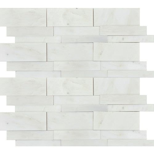 Emser WINTER FROST Winter Frost Natural Stone Marble Border Tile (12-in x 12-in)