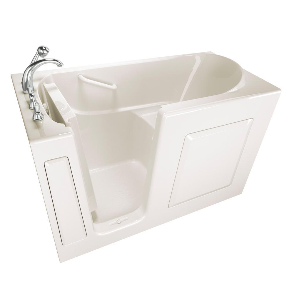 Value Series 60 in. Left Hand Walk-In Bathtub in White - Super Arbor