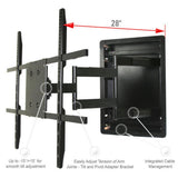 In Wall TV Mount, Recessed Articulating In Wall TV Mount For 42 To 80 in. TVs LCD, LED, or Plasma - Super Arbor