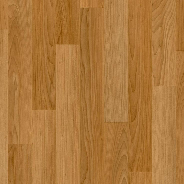TrafficMASTER Oak Strip Butterscotch 12 ft. Wide Residential Vinyl Sheet