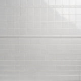 Sarina Vintage White Crackled Ceramic Subway Tile - 3x6 Glossy Finish