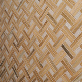 Eternal Birch Brown Basketweave Herringbone Matte Porcelain Mosaic Tile