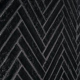 Wabi Sabi Coal Black 1.5x9 Glossy Ceramic Tile - Lux Tile