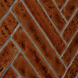 Wabi Sabi Honey Brown 1.5x9 Crackled Glossy Ceramic Tile - Lux Tile
