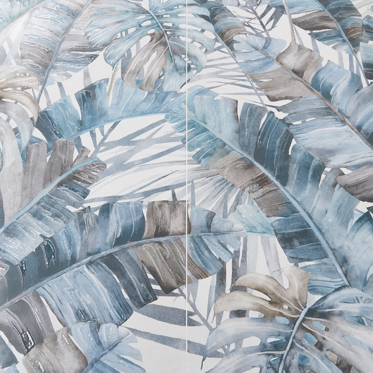 Monet Rain Forest Blue 24x48 Matte Porcelain Wall Tile - Lux Tile