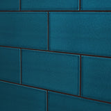 Seaside Marine Blue 4x8 Crackled Glossy Ceramic Tile - Lux Tile