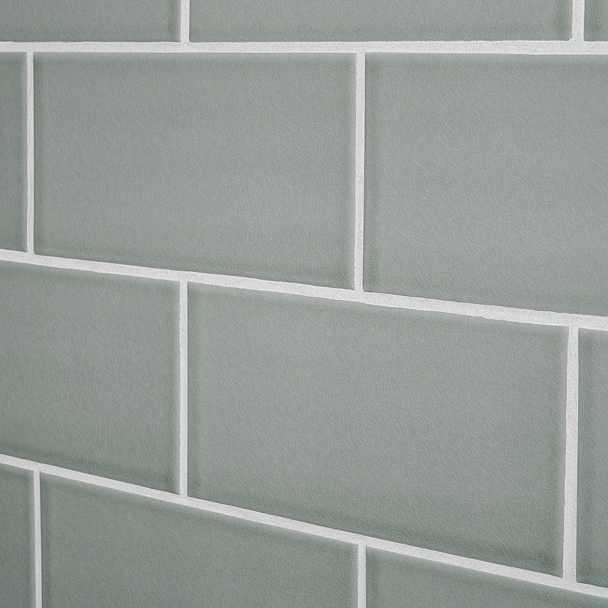 Seaside Steel Blue 4x8 Crackled Glossy Ceramic Tile - Tilebar