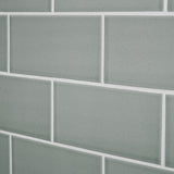 Seaside Steel Blue 4x8 Crackled Glossy Ceramic Tile - Tilebar