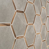 Sagon Cemento Gray 9" Hexagon Matte Porcelain Tile - Lux Tile