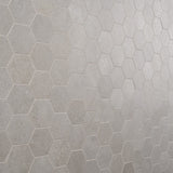 New Rock Fumo Light Gray 3" Hexagon Matte Porcelain Mosaic Tile
