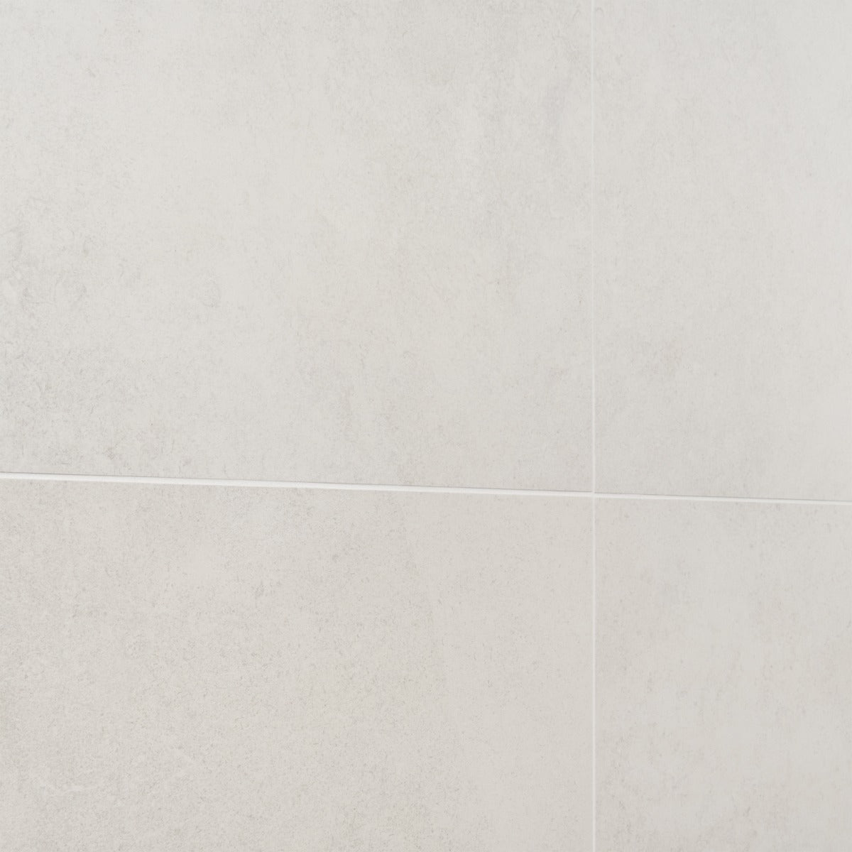 Lux Tile Perla White Matte Porcelain Tile 24x24 - Limestone Look