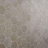 Lux Tile New Rock Tortora Beige 3" Hex Matte Porcelain Mosaic Tile