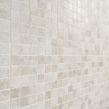 Seville Olimpia White 2x2 Porcelain Mosaic Tile - Travertine Look