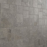 Acadia French Pattern Gray Porcelain Mosaic Tile - Lux Tile