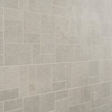 Acadia French Pattern Linen White Matte Porcelain Mosaic Tile - Tilebar
