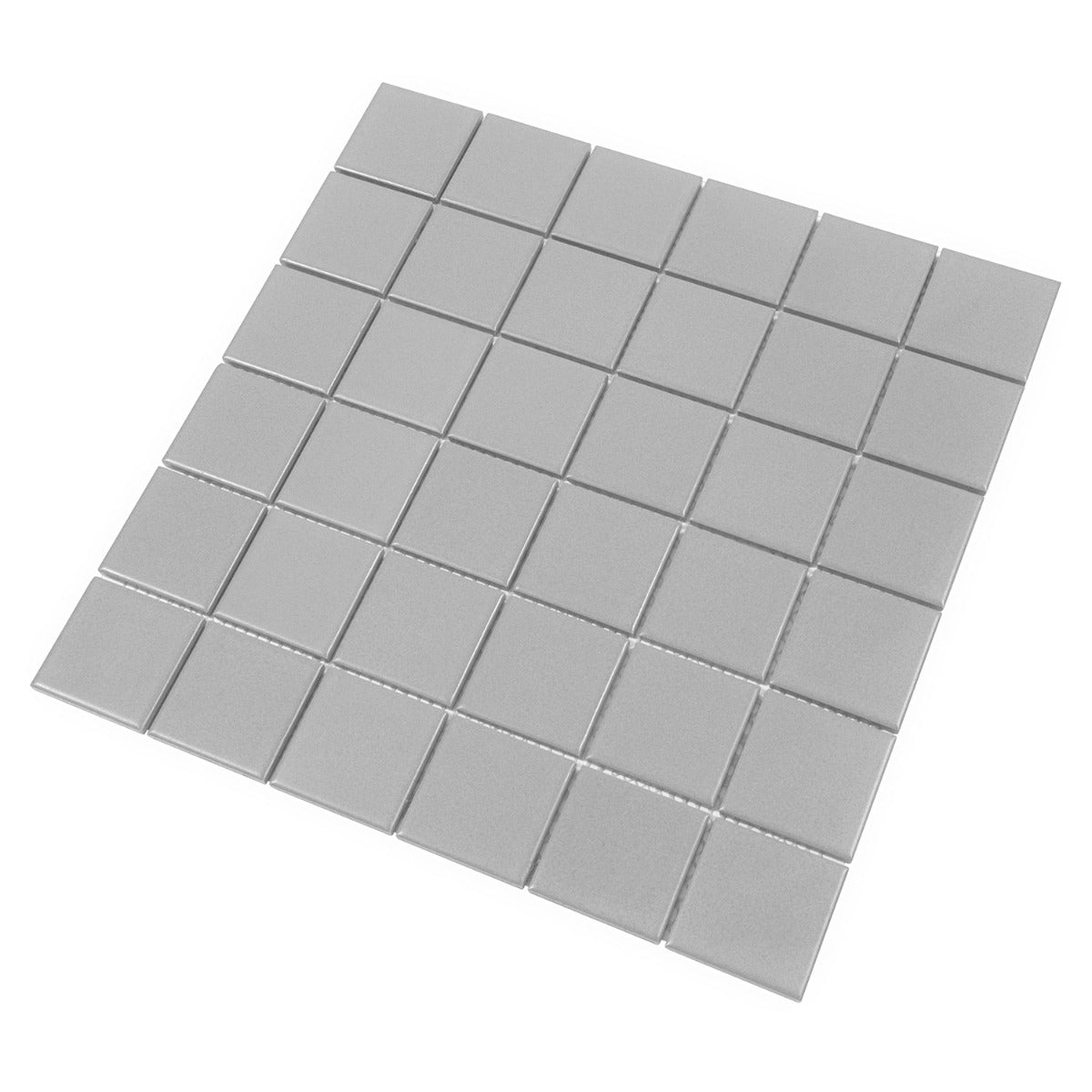 Serenity Dark Gray 2x2 Matte Porcelain Mosaic Tile - Lux Tile