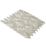 Apollo Tile (Sample) Sparta White 4-in x 4-in Polished Marble Patterned Floor and Wall Tile