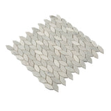Apollo Tile (Sample) Sparta White 4-in x 4-in Polished Marble Patterned Floor and Wall Tile