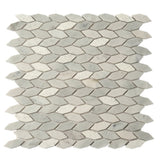 Apollo Tile (Sample) Sparta White 4-in x 4-in Polished Marble Patterned Floor and Wall Tile