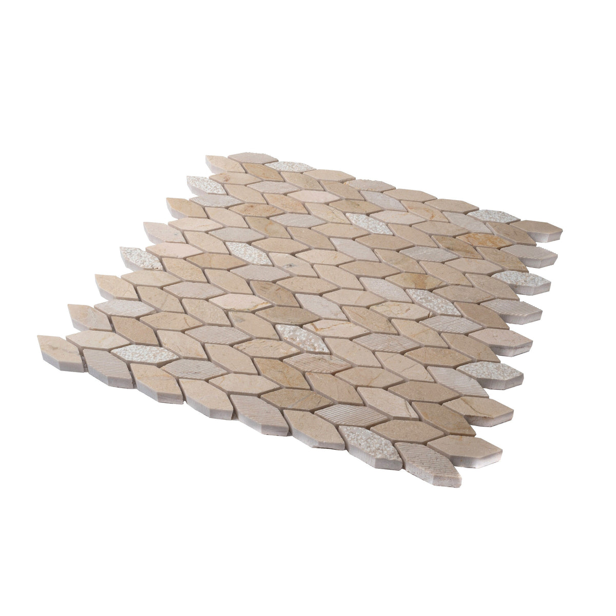 Apollo Tile (Sample) Sparta Beige 4-in x 4-in Polished Marble Patterned Floor and Wall Tile