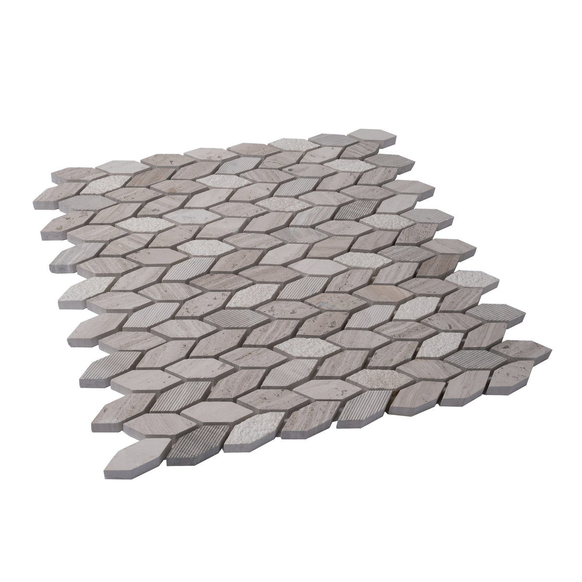 Apollo Tile (Sample) Sparta Wooden Beige 4-in x 4-in Polished Marble Wood Look Floor and Wall Tile