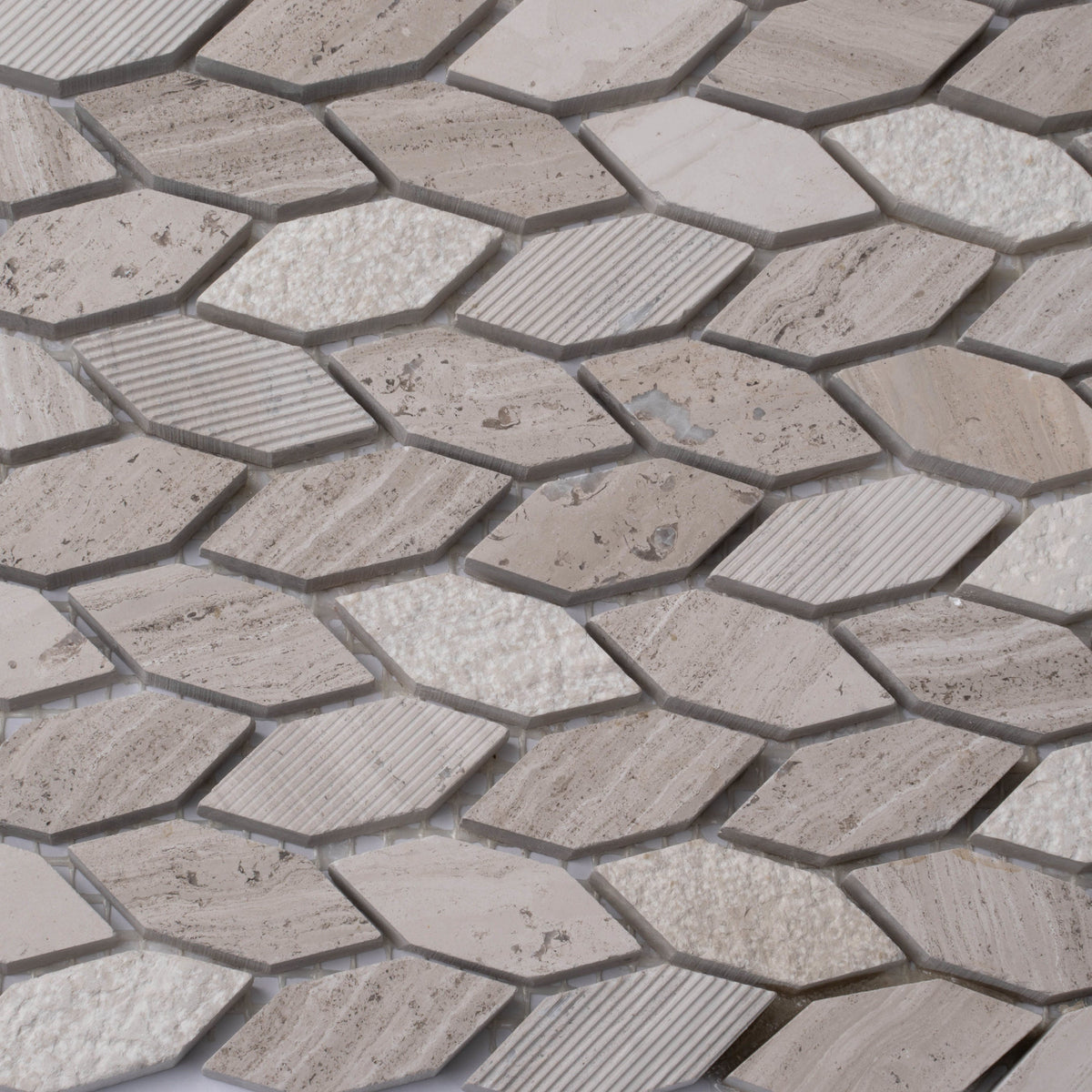 Apollo Tile (Sample) Sparta Wooden Beige 4-in x 4-in Polished Marble Wood Look Floor and Wall Tile