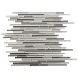 Apollo Tile (Sample) Waterfall Beige and Gray 4-in x 4-in Multi-finish Marble Linear Marble Look Floor and Wall Tile