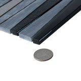 Apollo Tile (Sample) Floor and Wall Tile Blue and Gray 4-in x 4-in Polished Glass/Metal/Stone Quartz Linear Patterned Floor and Wall Tile